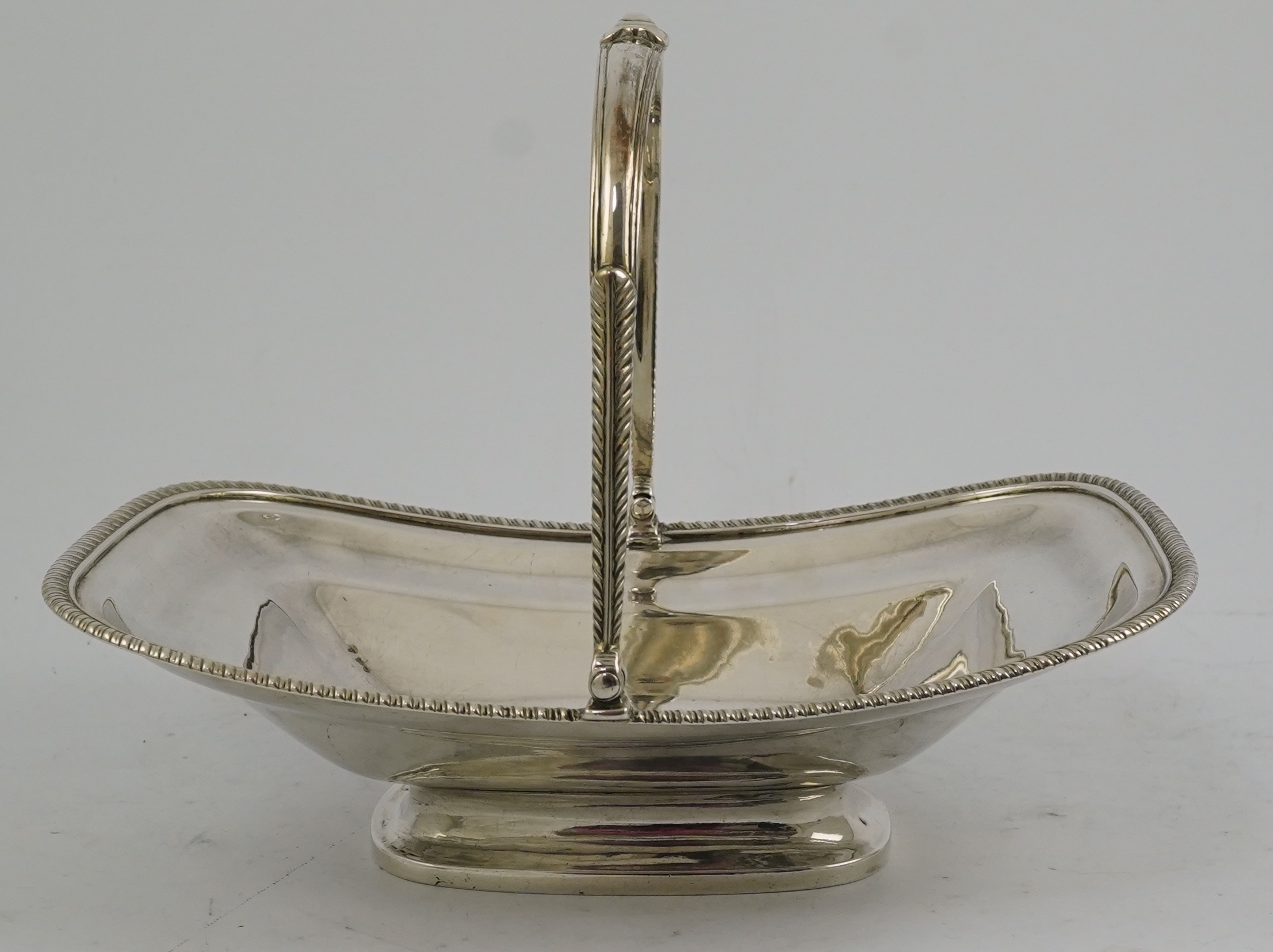 A George III silver bread basket